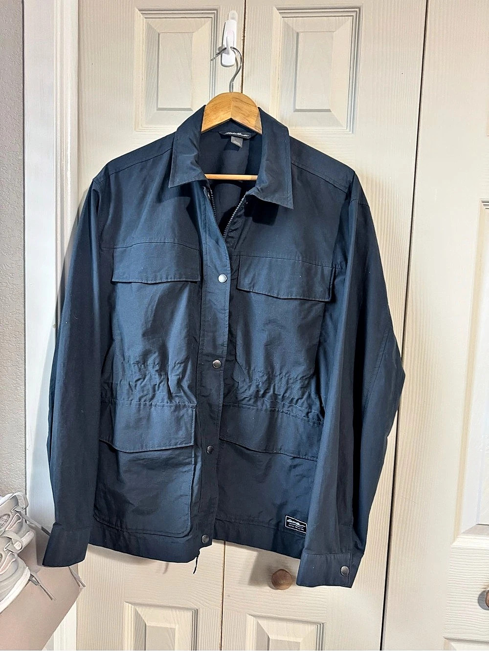 Eddie Bauer Women's Utility Jacket Black Large Like New